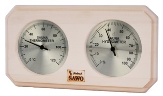 Термогигрометр SAWO 221-ТНА квадратный (осина)